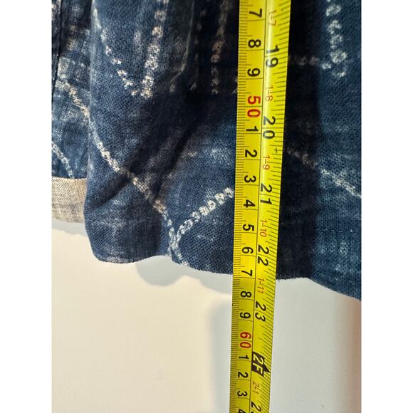 LRL Lauren Ralph Lauren Shacket Denim Jacket Size Large Blue Linen Cotton Blend - Picture 7 of 10